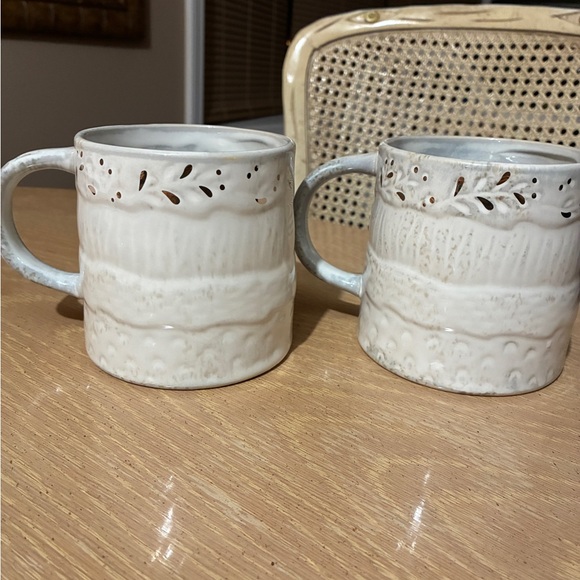 Anthropologie Yuletide Santa Mugs 2 - Picture 2 of 6